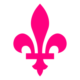 Québec Fleur De Lys Decal (Hot Pink)